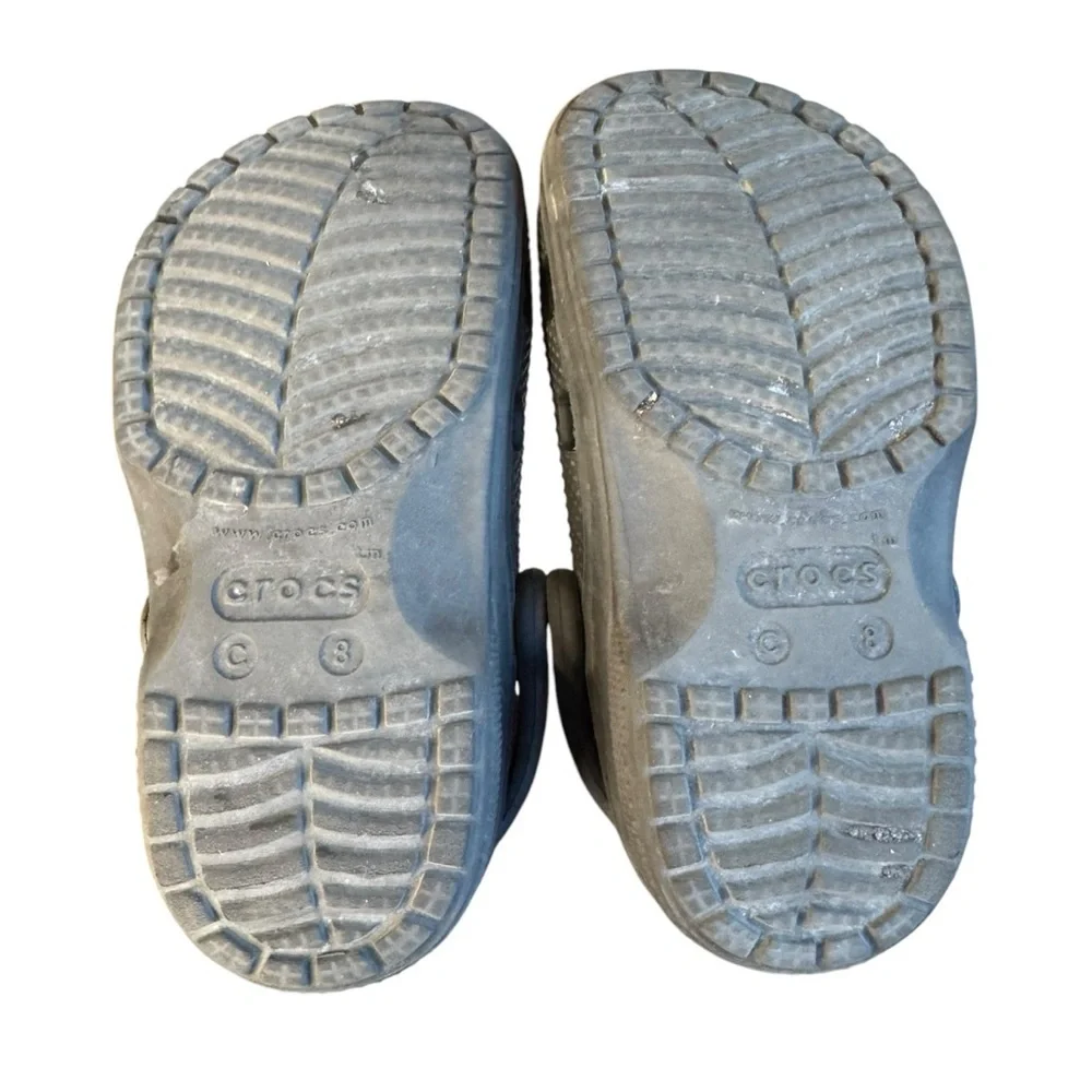 Crocs Baya Toddler Clogs Size 8 Black Water Friendly Lightweight Sandals A29